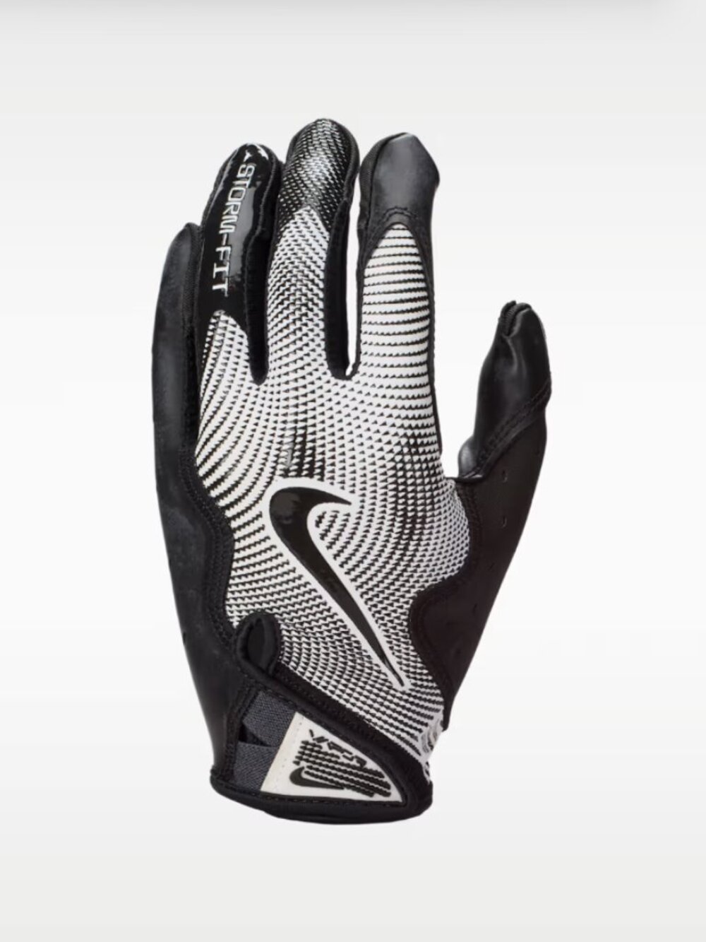 Nike Vapor Jet 8.0 All-Weather Football Receiver Gloves Black White 1 Pair Sz XL